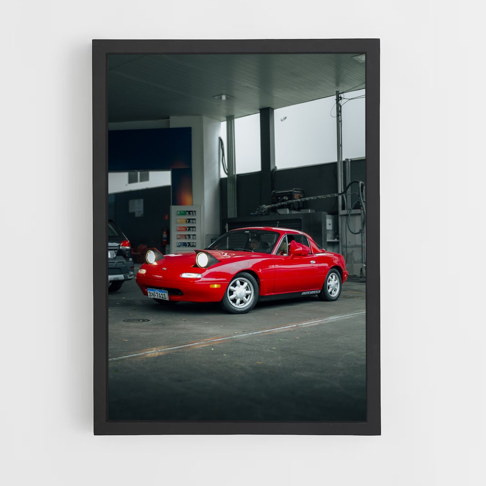 Poster Rouge passion ouvertes – affiche Mazda (vue 2)